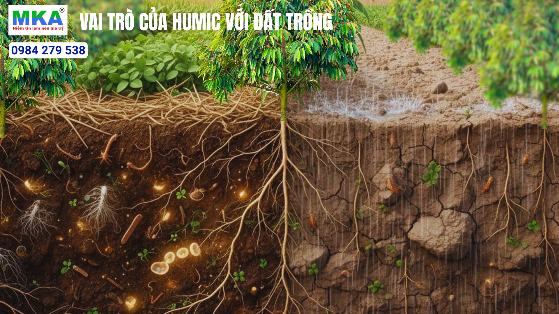 vai trò của humic đối với đất
